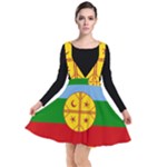 Flag Of The Mapuches Svg Plunge Pinafore Dress