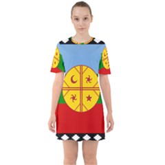 Sixties Short Sleeve Mini Dress 