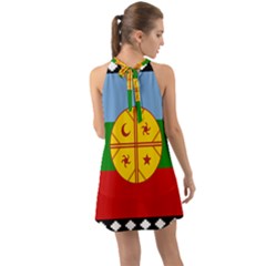 Halter Tie Back Chiffon Dress 