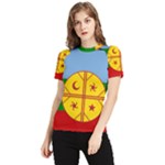 Flag Of The Mapuches Svg Women s Short Sleeve Rash Guard