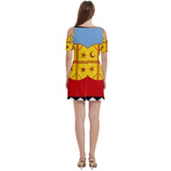 Women s Cold Shoulder Round Neck Mini Dress 