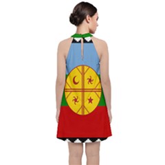Velvet Halter Neckline Dress  