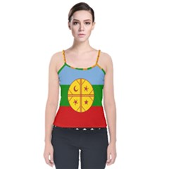 Velvet Spaghetti Strap Top 