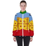 Flag Of The Mapuches Svg Women s High Neck Windbreaker
