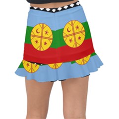 Fishtail Mini Chiffon Skirt 
