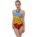Flag Of The Mapuches Svg Go with the Flow One Piece Swimsuit