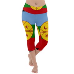 Lightweight Velour Capri Yoga Leggings 
