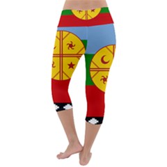 Lightweight Velour Capri Yoga Leggings 