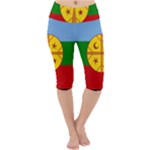 Flag Of The Mapuches Svg Lightweight Velour Cropped Yoga Leggings