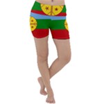 Flag Of The Mapuches Svg Lightweight Velour Yoga Shorts