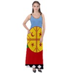 Flag Of The Mapuches Svg Sleeveless Velour Maxi Dress