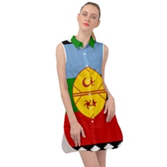 Sleeveless Shirt Dress 