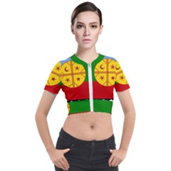 Short Sleeve Cropped Jacket 