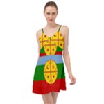 Flag Of The Mapuches Svg Summer Time Chiffon Dress
