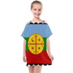 Flag Of The Mapuches Svg Kids  One Piece Chiffon Dress