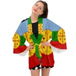 Flag Of The Mapuches Svg Long Sleeve Kimono