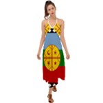 Flag Of The Mapuches Svg Halter Tie Back Dress 