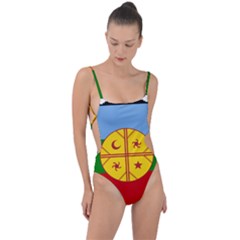 Tie Strap One Piece Swimsuit 