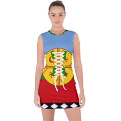 Lace Up Front Bodycon Dress 