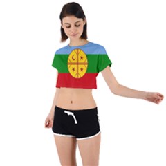 Tie Back Short Sleeve Crop T-Shirt 