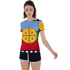 Back Circle Cutout Sports T-Shirt 