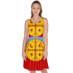 Knee Length Skater Dress With Pockets 