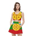 Women s Crop Top Pleated Skater Rave Skirt 