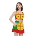 Women s Crop Top Pleated Skater Rave Skirt 