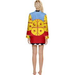 Long Sleeve Satin Robe 