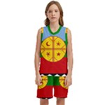 Flag Of The Mapuches Svg Kids  Basketball Mesh Set