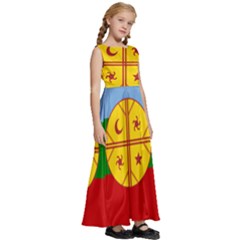 Kids  Satin Sleeveless Maxi Dress 