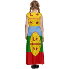 Kids  Satin Sleeveless Maxi Dress 