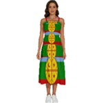 Flag Of The Mapuches Svg Sleeveless Shoulder Straps Boho Dress