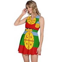Sleeveless High Waist Mini Dress 
