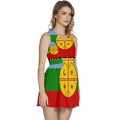 Sleeveless High Waist Mini Dress 