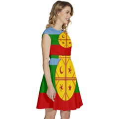 Cap Sleeve High Waist Dress 