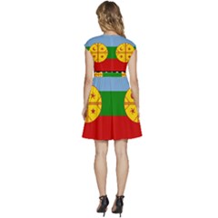 Cap Sleeve High Waist Dress 