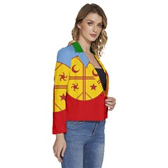 Women s Long Sleeve Revers Collar Cropped Jacket 