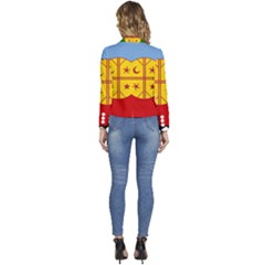 Women s Long Sleeve Revers Collar Cropped Jacket 