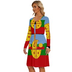 Long Sleeve Dress With Pocket 