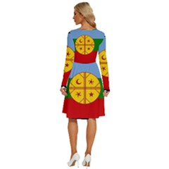 Long Sleeve Dress With Pocket 