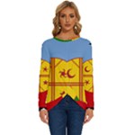 Flag Of The Mapuches Svg Long Sleeve Crew Neck Pullover Top