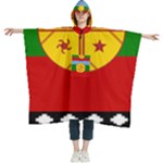 Flag Of The Mapuches Svg Women s Hooded Rain Ponchos