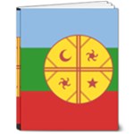 Flag Of The Mapuches Svg 8  x 10  Hardcover Notebook