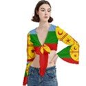 Trumpet Sleeve Cropped Top 