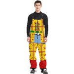 Flag Of The Mapuches Svg Men s Front Zip Ski And Snowboard Bib Pants