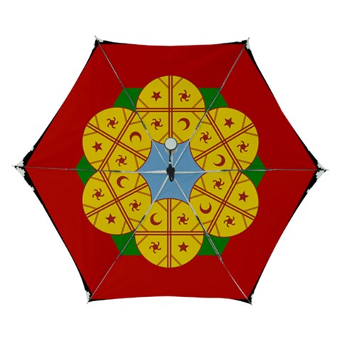 Flag Of The Mapuches Svg Automatic Folding Umbrella with Case (Small) from ArtsNow.com