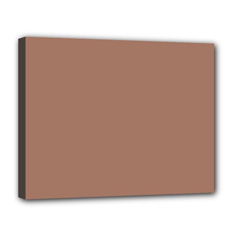 Mocha Mousse Hex Code #a47864 Canvas 14  x 11  (Stretched) from ArtsNow.com