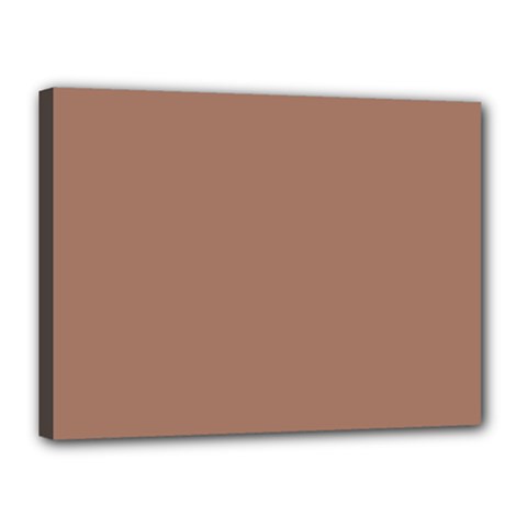 Mocha Mousse Hex Code #a47864 Canvas 16  x 12  (Stretched) from ArtsNow.com