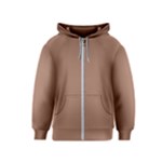 Mocha Mousse Hex Code #a47864 Kids  Zipper Hoodie